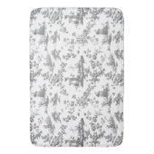  Engels Floral Toile de Jouy-Grey Badmat (Voorkant Verticaal)