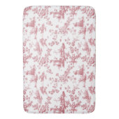  Engels Floral Toile de Jouy-Pink Badmat (Voorkant Verticaal)