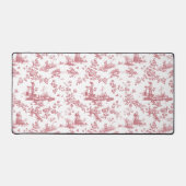 Engels Floral Toile de Jouy-Pink Bureaumat (Voorkant)