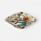  Engels Foxhound naadloze illustratie Papieren Bordje (Gebogen)