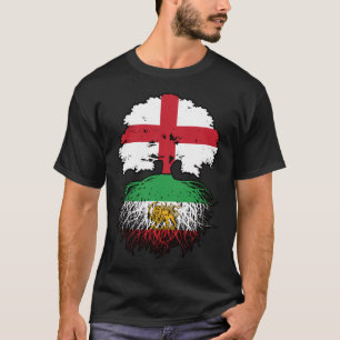 Engels Gekweekte Iraanse Wortels Leeuw en Zon T-shirt