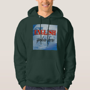Engels gesproken hier troebele aarde hoodie