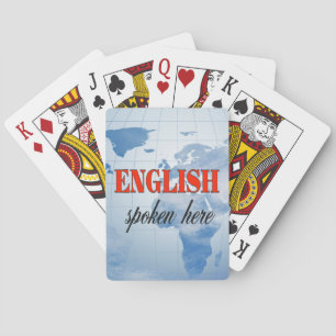 Engels gesproken hier troebele aarde pokerkaarten