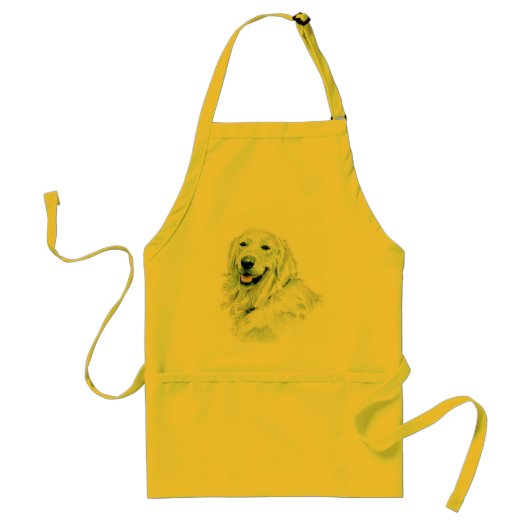 Engels Golden Retriever Apron Standaard Schort (Voorkant)