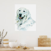 Engels Golden Retriever print (Keuken)