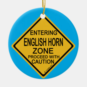 Engels Horn Zone invoeren Keramisch Ornament