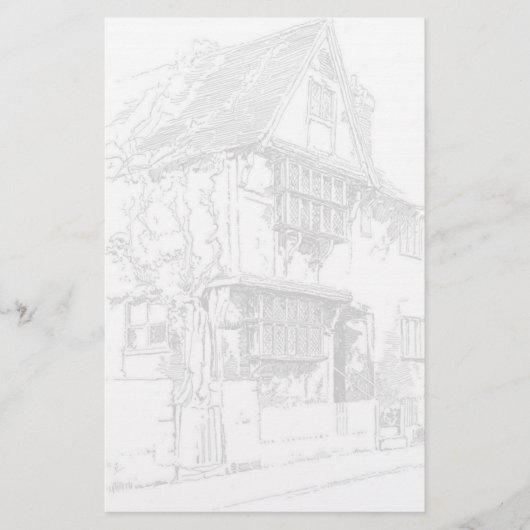 Engels huis briefpapier (Voorkant)