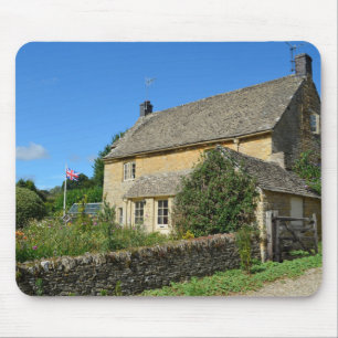 Engels huisje met tuinmousepad muismat