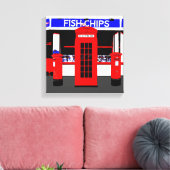 Engels Icons Modern Art verpakt canvas (Insitu (Woonkamer))