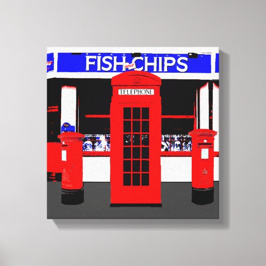 Engels Icons Modern Art verpakt canvas (Voorkant)