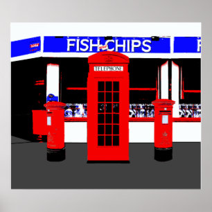 Engels Icons Montage Poster