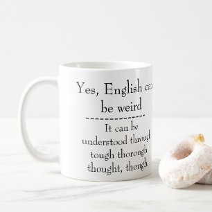 Engels is raar koffiemok