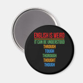 Engels is vreemde taal leraar Grammar student Magneet (Voorkant / Achterkant)