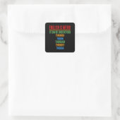 Engels is vreemde taal leraar Grammar student Vierkante Sticker (Tas)