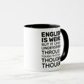 Engels is Weird Funny Grammar Mok (Voorkant rechts)