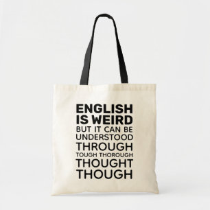 Engels is Weird Funny Grammar Tote Bag
