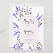 Engels land Garden Wedding Lavender Kaart (Voorkant)
