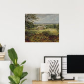 Engels landschap met een huis, 19e eeuw poster (Thuiskantoor)