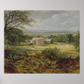 Engels landschap met een huis, 19e eeuw poster (Voorkant)