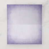 Engels Lavendel Wedding Gevouwen Plaats Kaart (Binnenkant ongevouwen)