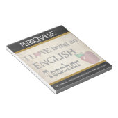 Engels leraar |  stijl notitieblok (Schuin)