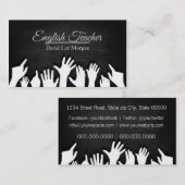 Engels leraar visitekaartje (Voorkant / Achterkant)