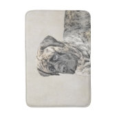 Engels Mastiff (Brindle) schilderen - Dog Art Badmat (Voorkant Verticaal)