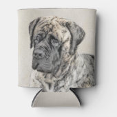 Engels Mastiff (Brindle) schilderen - Dog Art Blikjeskoeler (Voorkant)