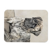 Engels Mastiff (Brindle) schilderen - Dog Art Magneet (Horizontaal)