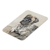 Engels Mastiff (Brindle) schilderen - Dog Art Magneet (Linkerzijde)