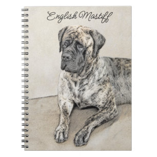 Engels Mastiff (Brindle) schilderen - Dog Art Notitieboek