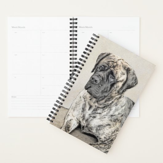 Engels Mastiff (Brindle) schilderen - Dog Art Planner (Display)
