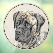 Engels Mastiff (Brindle) schilderen - Dog Art Raamsticker (Vel 3)