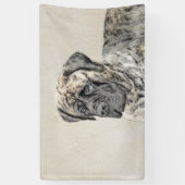 Engels Mastiff (Brindle) schilderen - Dog Art Spandoek (Verticaal)