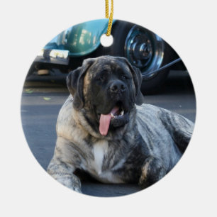 Engels Mastiff-ornament Keramisch Ornament