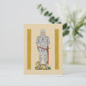 Engels Medieval Knight Circa 1430 Briefkaart (Staand voorkant)