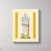 Engels Medieval Knight Circa 1430 Canvas Afdruk (Voorkant)