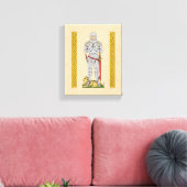 Engels Medieval Knight Circa 1430 Canvas Afdruk (Insitu (Woonkamer))