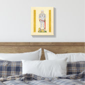 Engels Medieval Knight Circa 1430 Canvas Afdruk (Insitu (Slaapkamer))