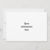 Engels Medieval Knight Circa 1430 Kaart (Achterkant)