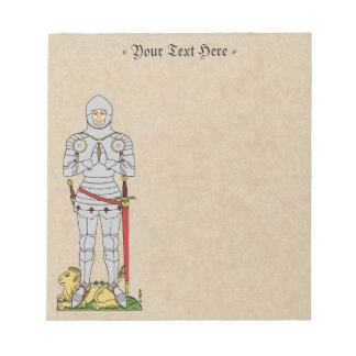 Engels Medieval Knight Circa 1430 Notitieblok