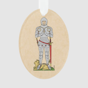 Engels Medieval Knight Circa 1430 Ornament