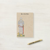 Engels Medieval Knight Circa 1430 Post-it® Notes (Op bureau)