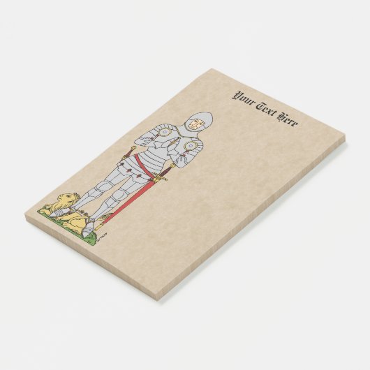 Engels Medieval Knight Circa 1430 Post-it® Notes (Schuin)