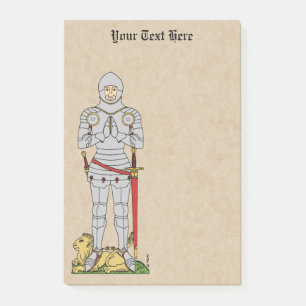 Engels Medieval Knight Circa 1430 Post-it® Notes