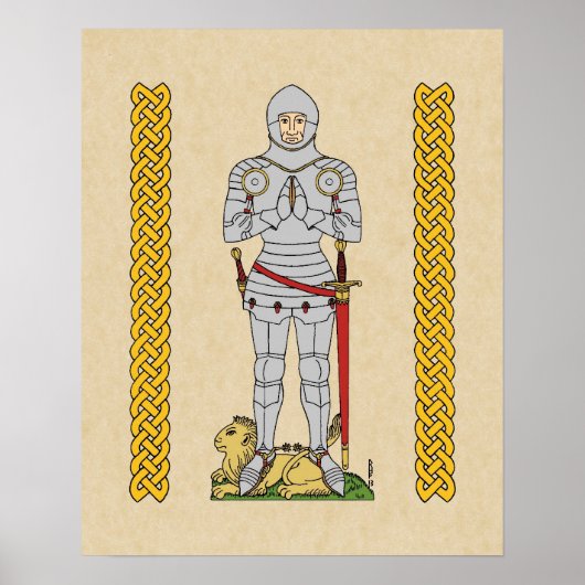 Engels Medieval Knight Circa 1430 Poster (Voorkant)