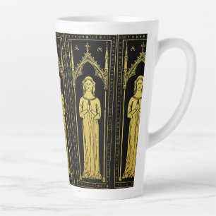 Engels Middeleeuws Portret 1300 Dame Joan Cobham Latte Mok