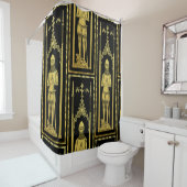 Engels middeleeuws portret 1355 John, Lord Cobham Douchegordijn (In situ)