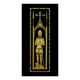 Engels middeleeuws portret 1355 John, Lord Cobham Perfect Poster