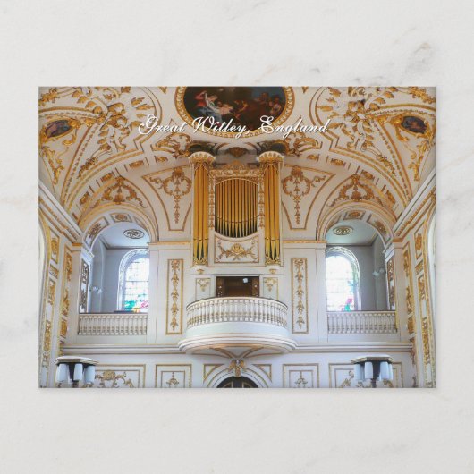 Engels orgel briefkaart (Voorkant)